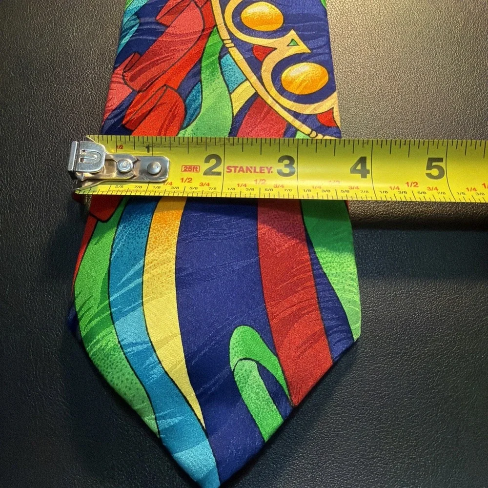 Rush Limbaugh 100% Silk Necktie Art Deco Bold Tie Ribbon Abstract Art